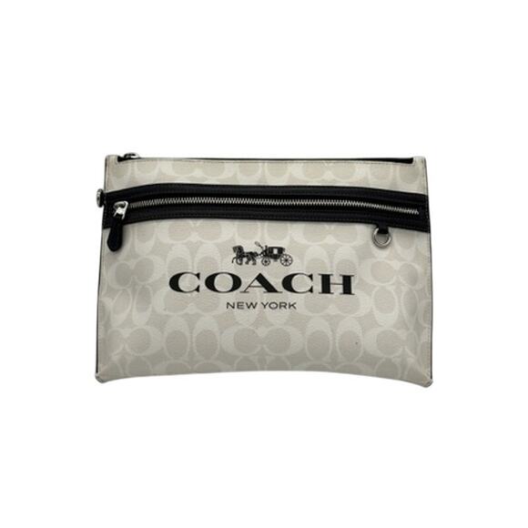 RETAIL $250 Carry All Pouch with Wristlet In Signature Canvas*Brand-New gorgeous - Picture 2 of 14